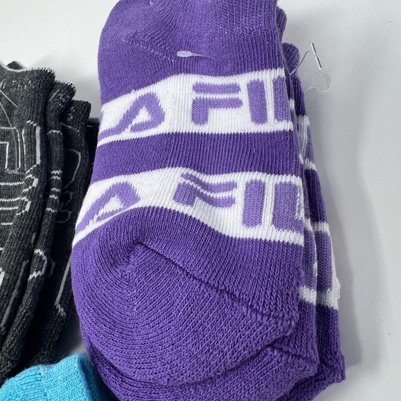 Fila Kids Girls 10-Pack Half Cushion No Show Socks Girls Small Shoe Sizes 7-10 - Picture 7 of 9